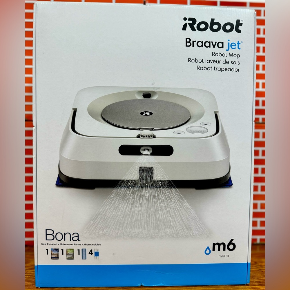 🤖iRobot Braava Jet M6 M6110 Wi-Fi Connected Robot Mop - White🤖
